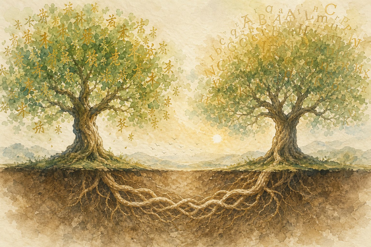 semantic name pairing connects shared meanings beneath the surface of two languages