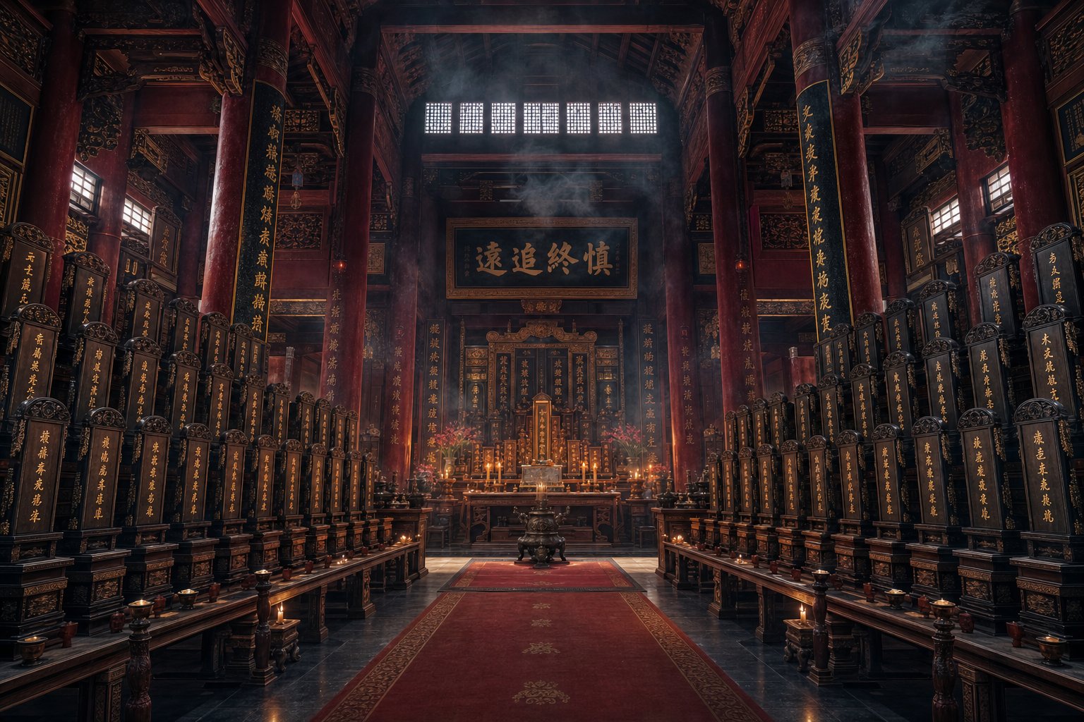 temple names ranked each emperor within the ancestral hierarchy for generations of ritual worship