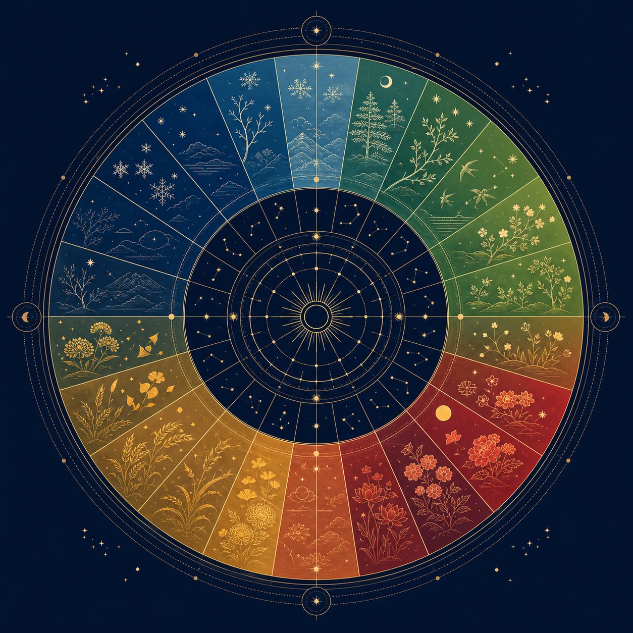 the 24 solar terms divide the chinese year into precise segments tied to natural phenomena