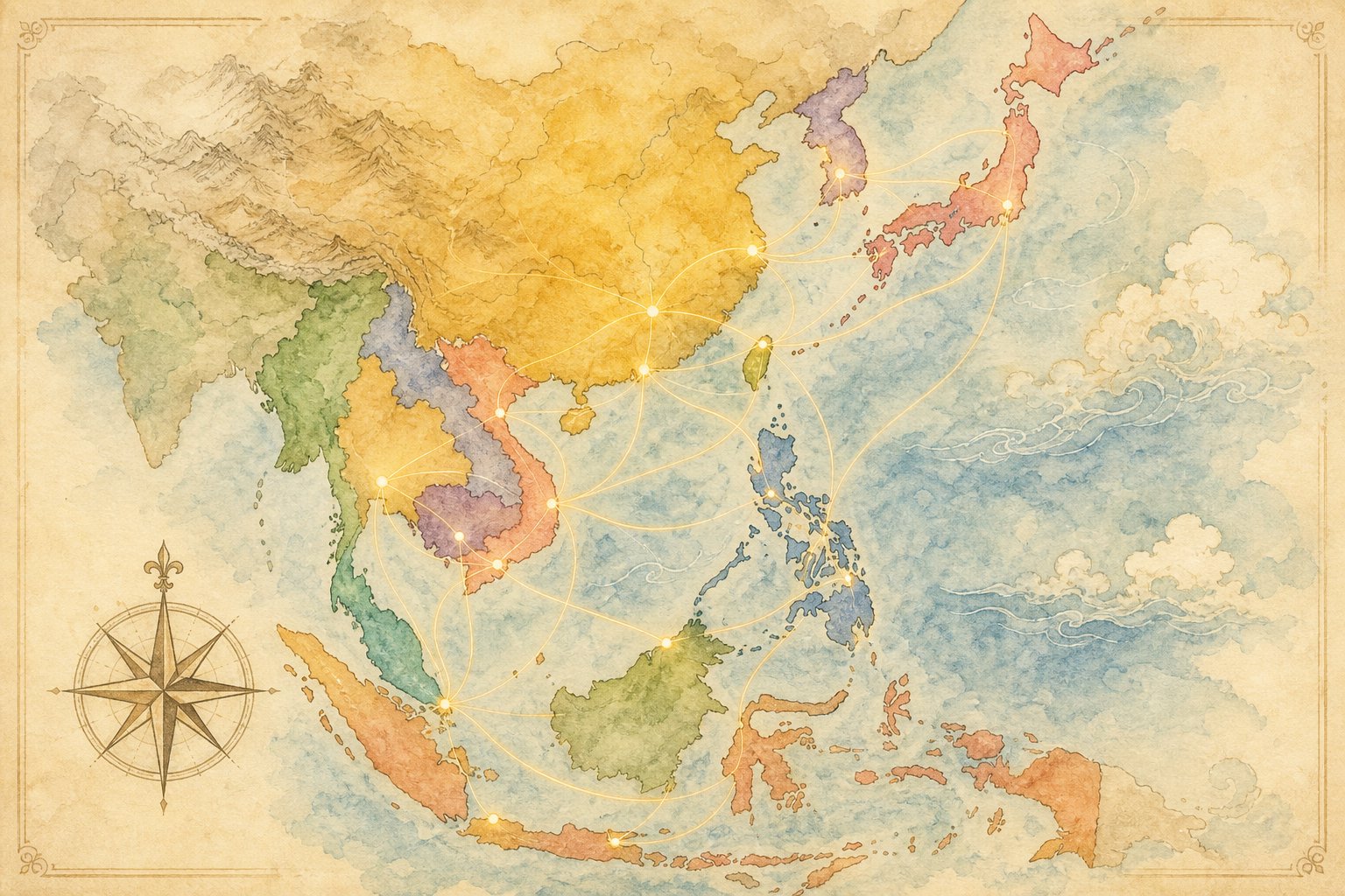 the character 李 traveled across asia picking up different spellings like ly lee and ri in each region