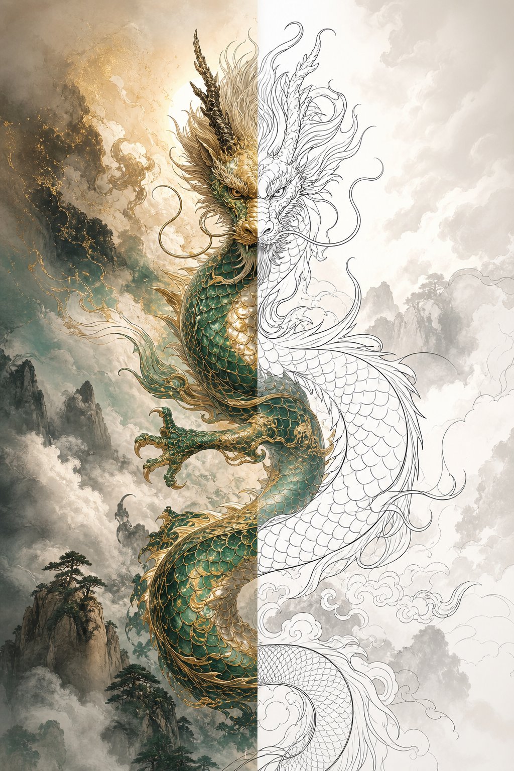 the dragon features the most dramatic character transformation in the zodiac from 16 stroke traditional to 5 stroke simplified form