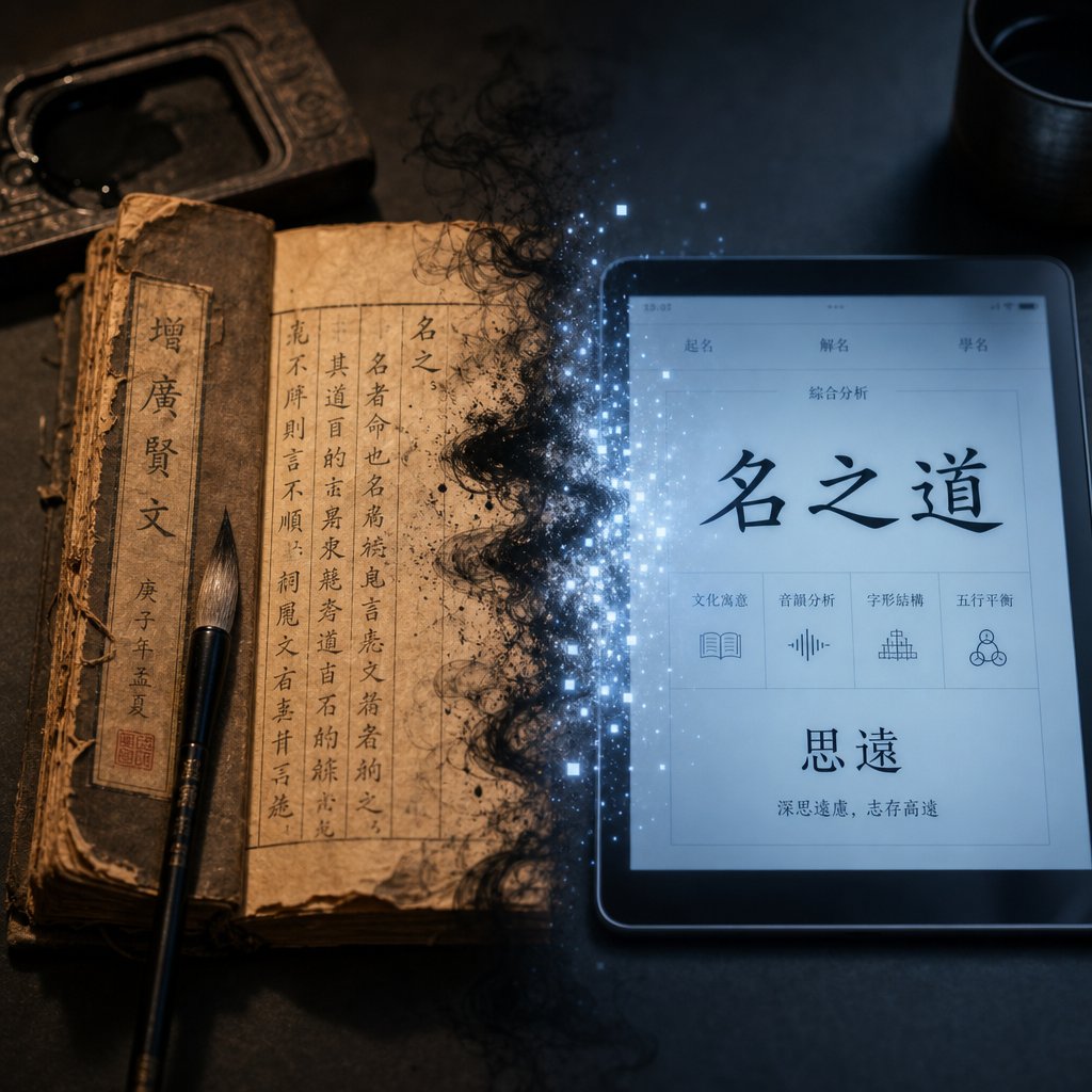 the transformation of feng shui naming from handwritten tradition to modern digital tools