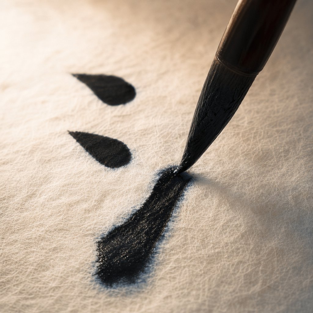 the water radical appears as three flowing strokes on the left side of chinese characters