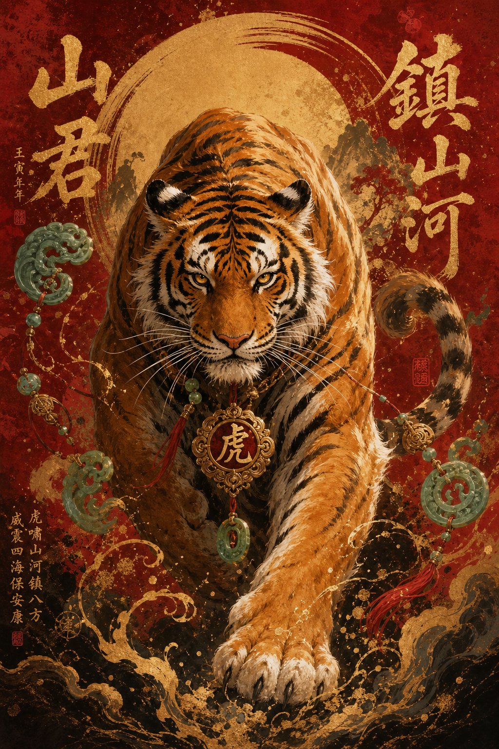 tiger zodiac energy expressed through bold imagery reflecting courage leadership and charisma in chinese naming culture