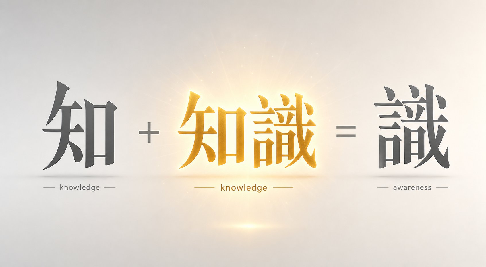 two characters combining to create a compound word with entirely new meaning