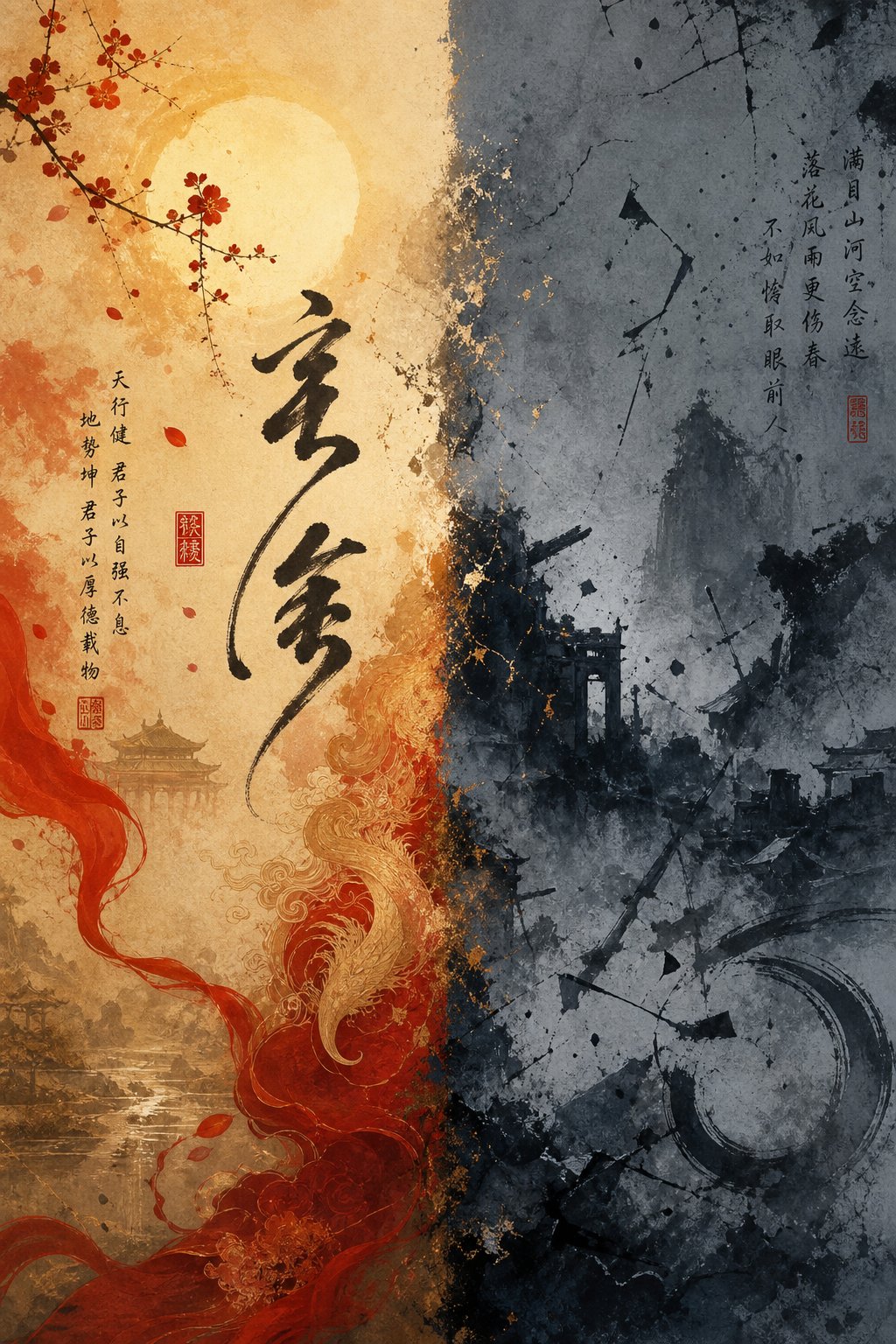 visual contrast between favorable and unfavorable character energies in rooster zodiac tradition