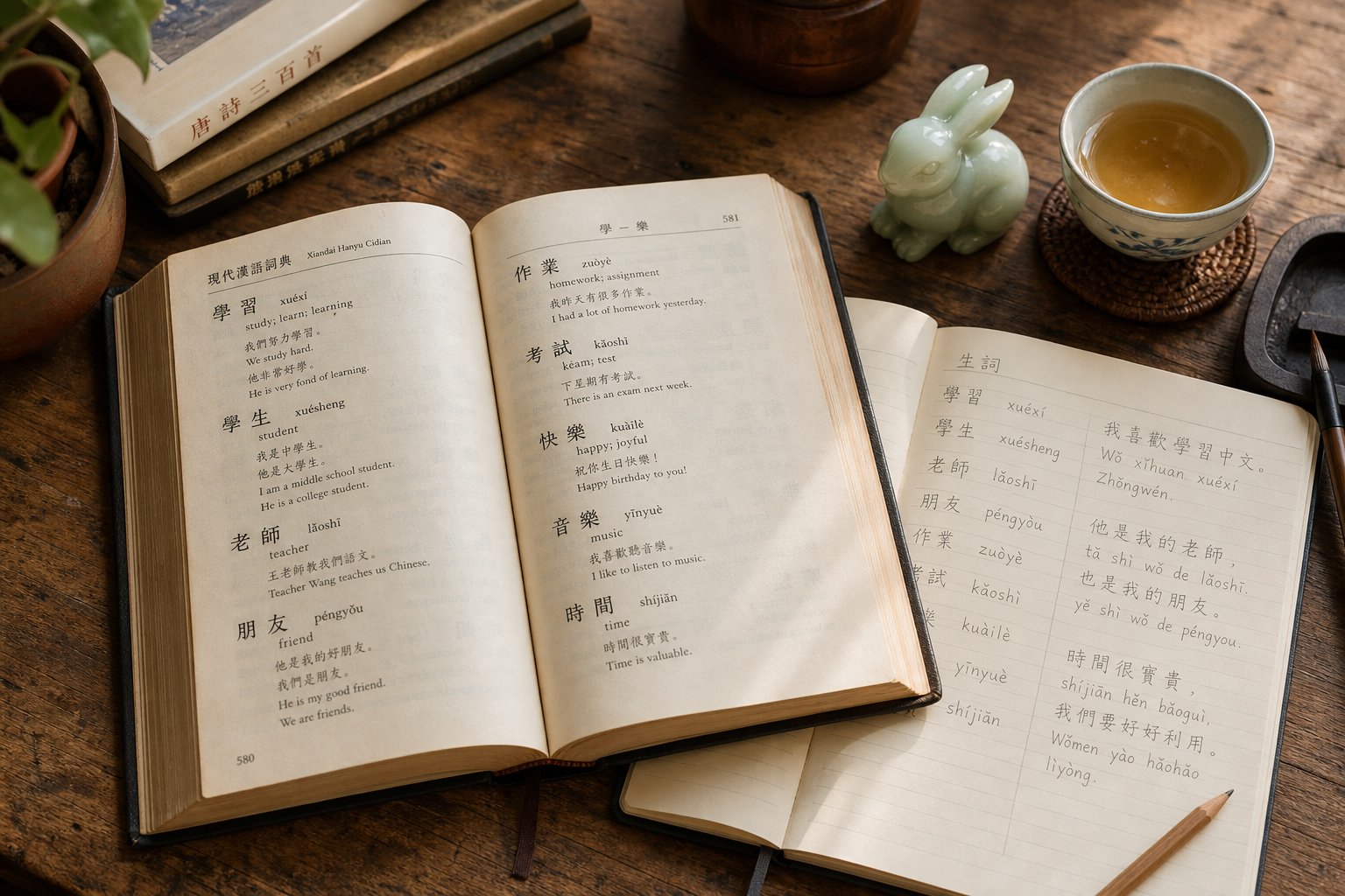 a parent's workspace for researching chinese baby names with pronunciation guides and cultural references