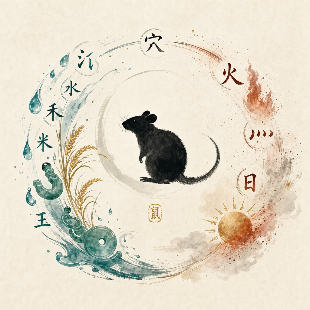 auspicious and inauspicious radicals form the foundation of rat zodiac naming decisions