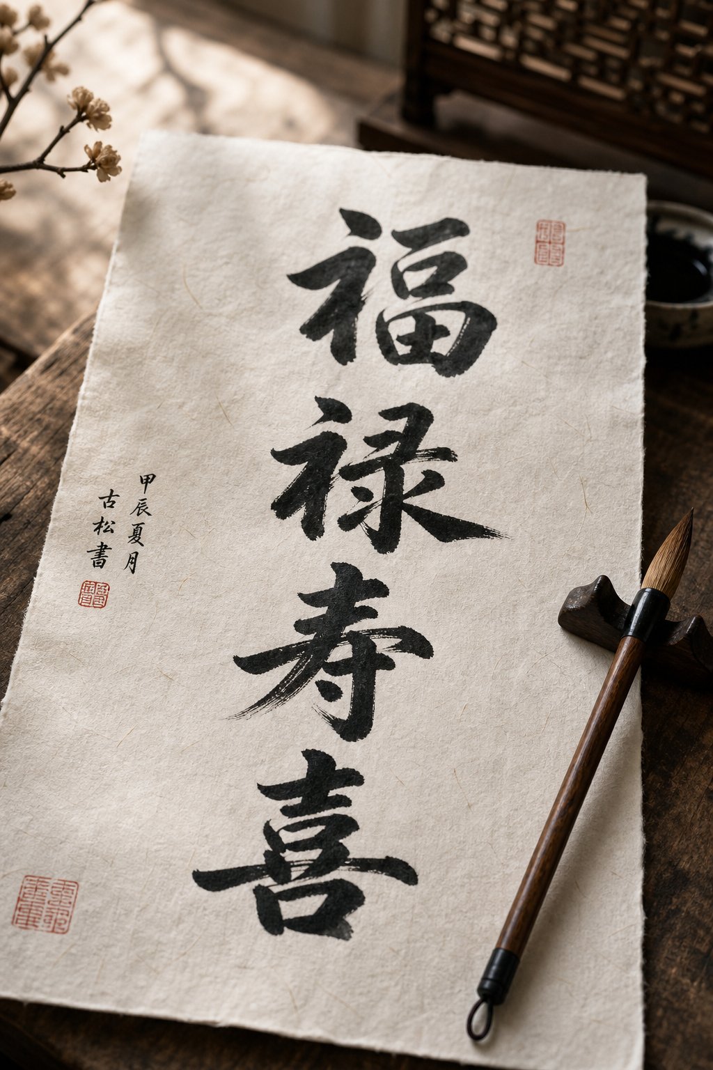 auspicious chinese characters for ox natives combine prosperity protection and perseverance themes