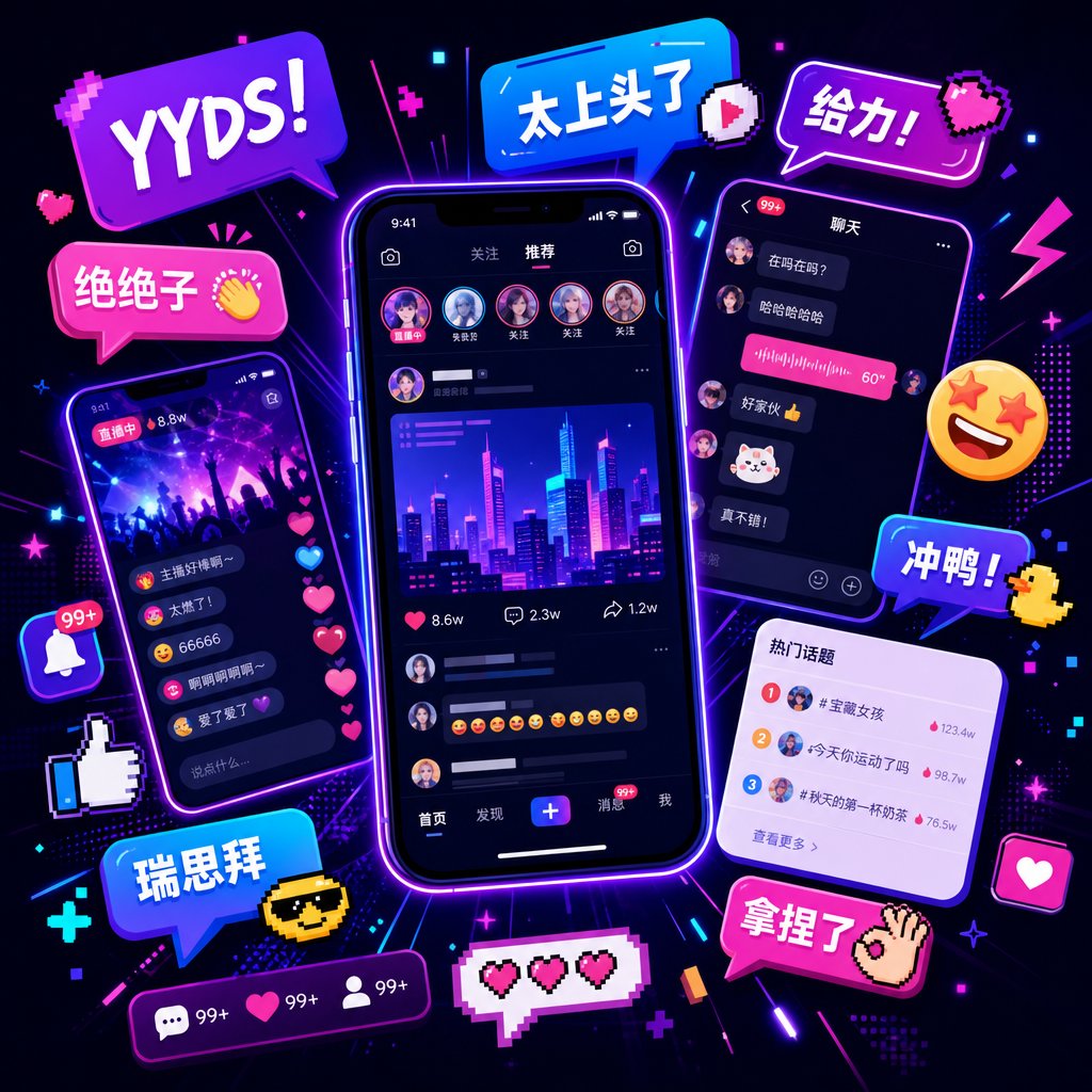 chinese internet platforms like douyin and bilibili constantly generate new slang terms for foreigners through meme culture