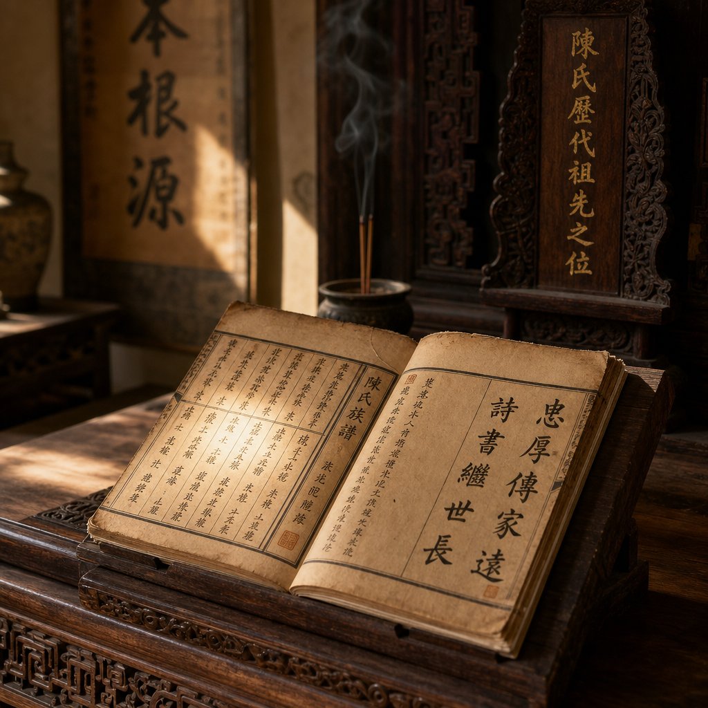 clan genealogy books preserved generational naming poems that only wealthy organized families could maintain across centuries