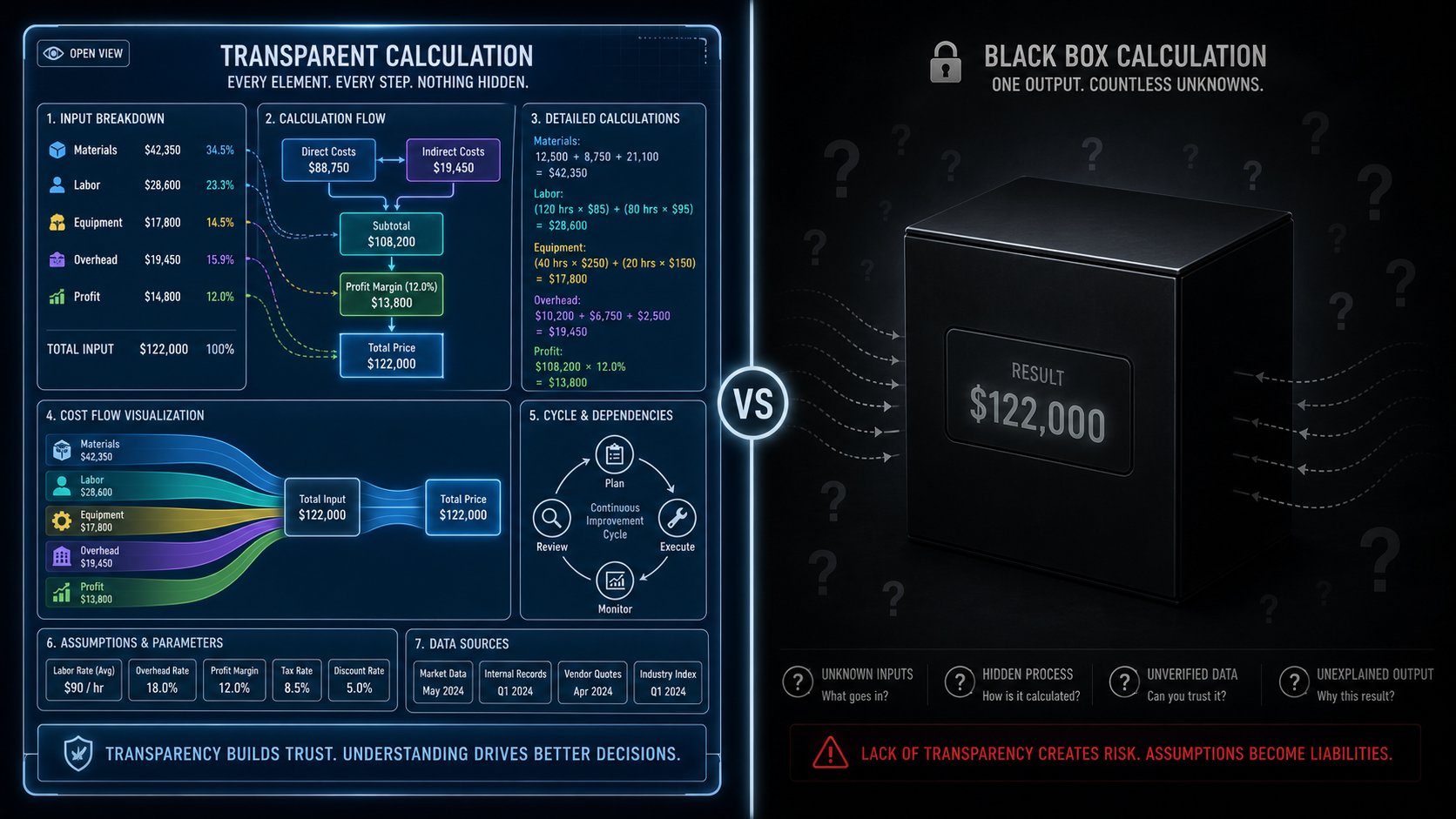 comparing transparent feng shui calculators that show their methodology versus opaque black box tools