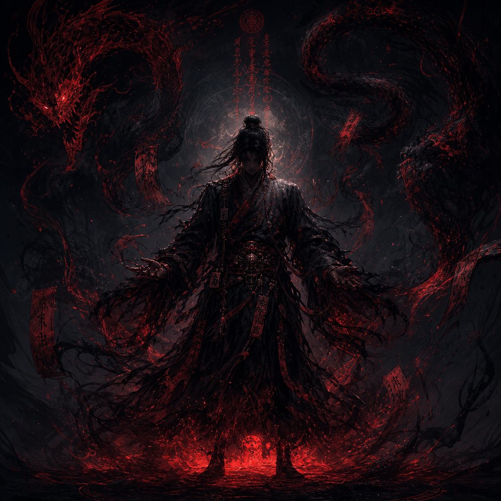 demonic cultivator names use dark harsh toned characters to signal villainous alignment