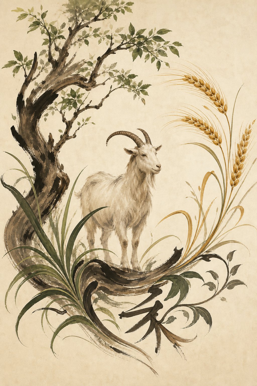 grass wood and grain radicals form the nutritional foundation of favorable goat zodiac name characters