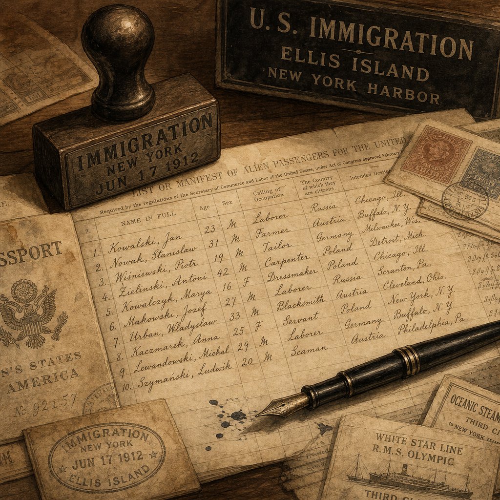 heritage name spellings were shaped by immigration history and dialect pronunciations at ports of entry