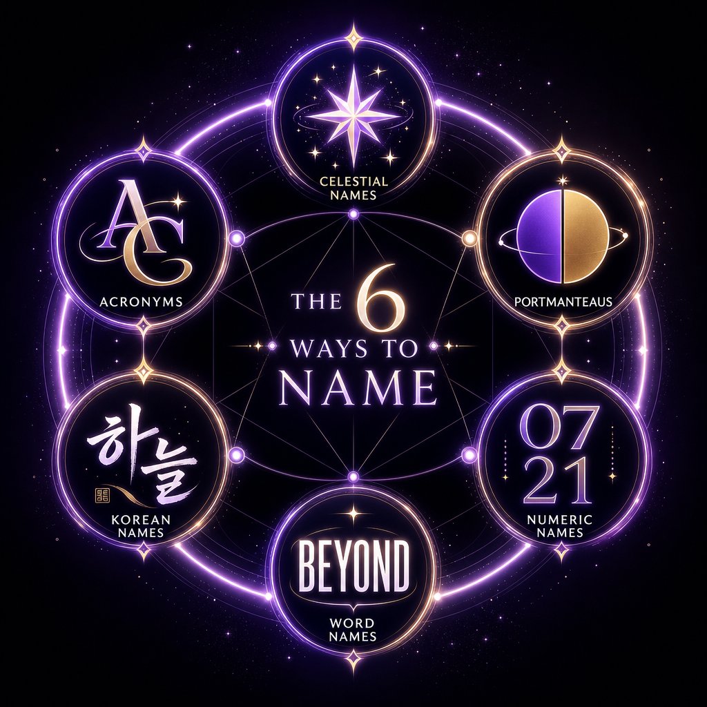six core naming patterns define how k pop agencies create memorable group identities