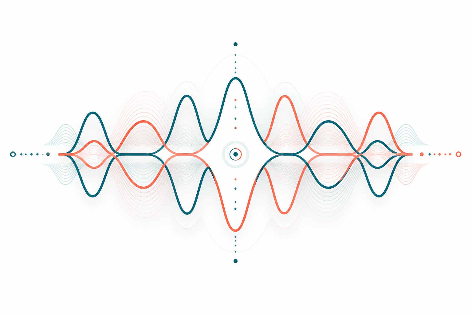 sound wave patterns illustrating how phonetic harmony creates natural flow between twin name pairs