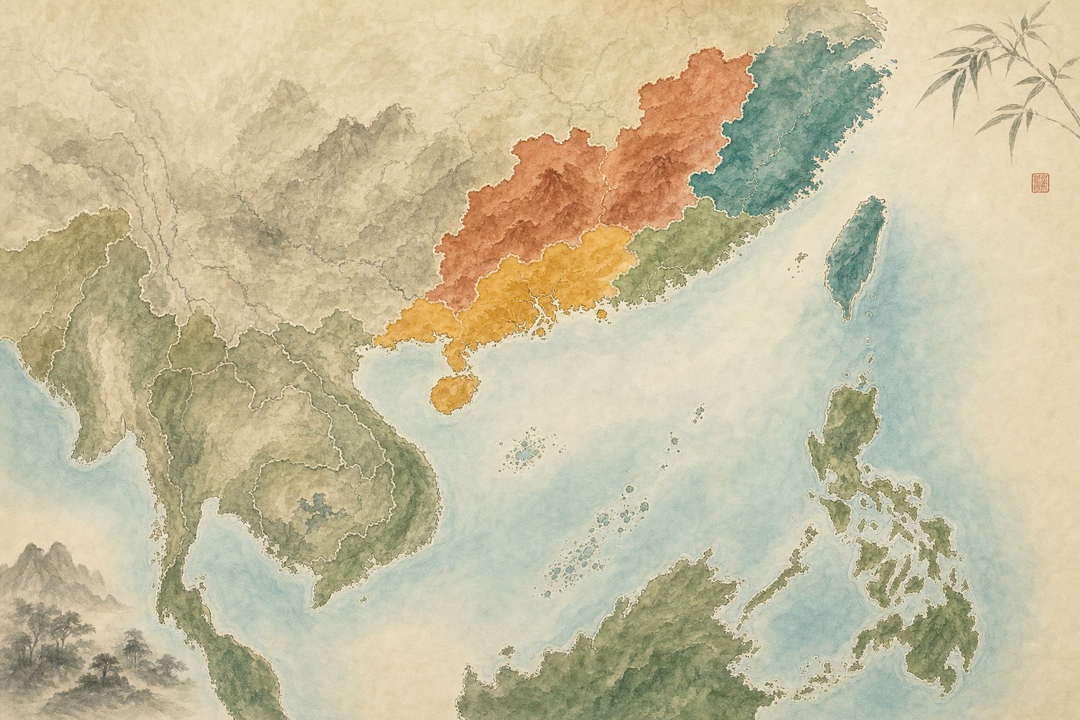 southern chinese dialect regions where the ah prefix remains most actively used in daily speech