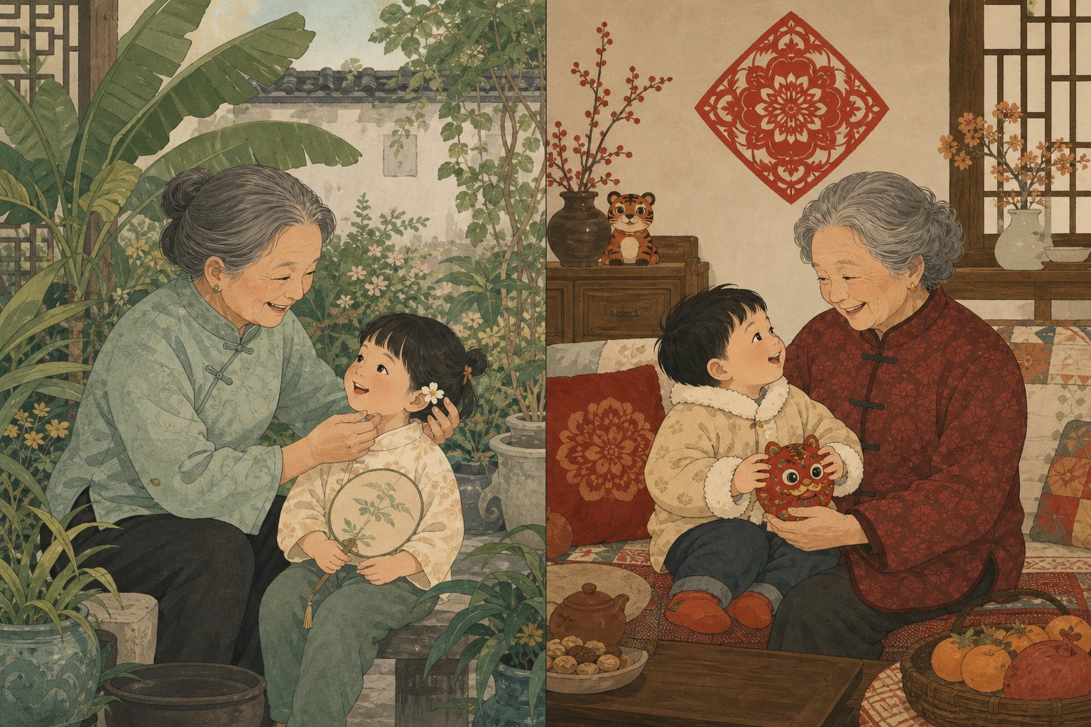 southern chinese families say wai po while northern families say lao lao for maternal grandmother