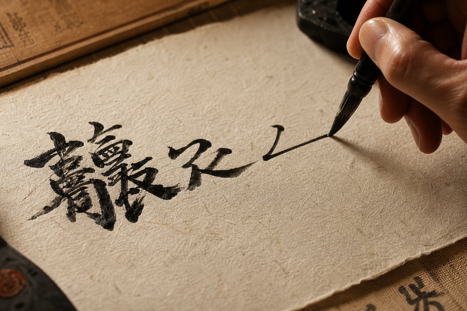 stroke reduction transformed complex characters into streamlined forms for faster handwriting