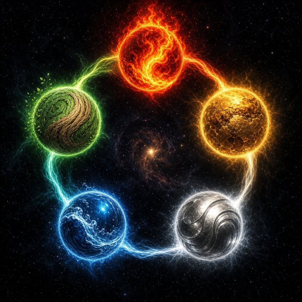 the five elements cycle guides traditional chinese naming by matching celestial characters to a child's elemental birth chart