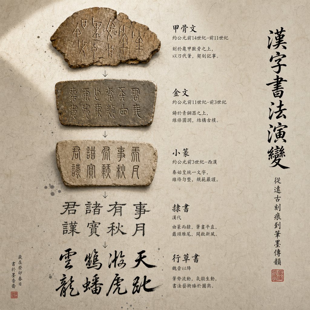the zhang character evolved through thousands of years of chinese script development from pictographic carvings to modern brushwork
