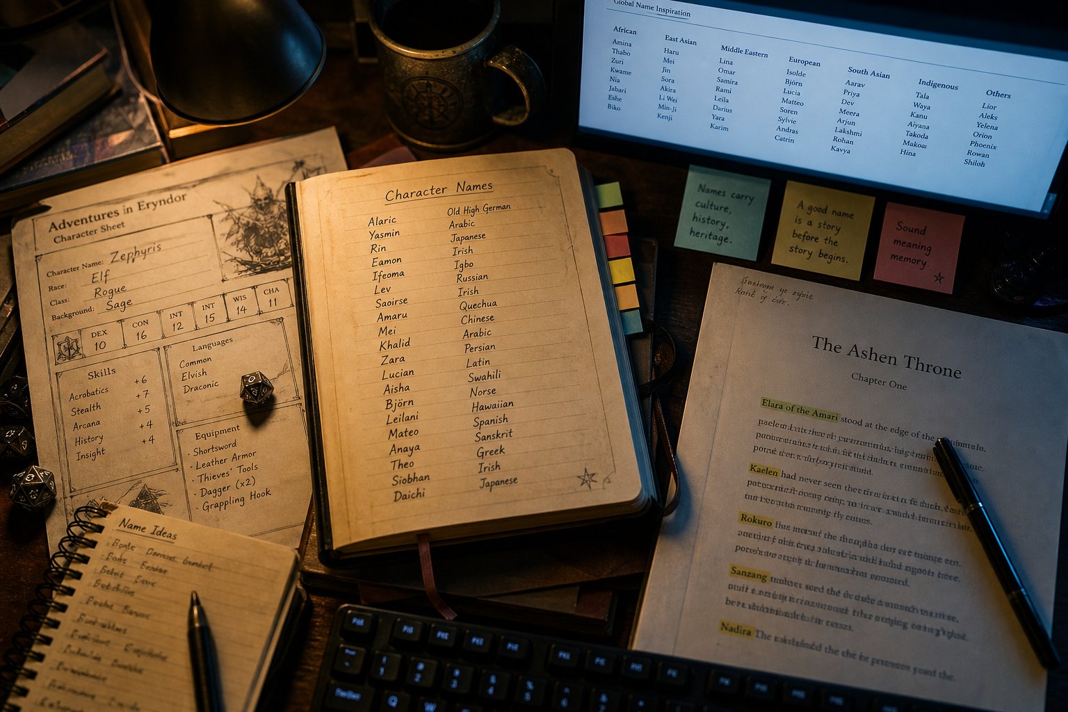 writers and game developers use country specific name generators across fiction rpgs and research projects