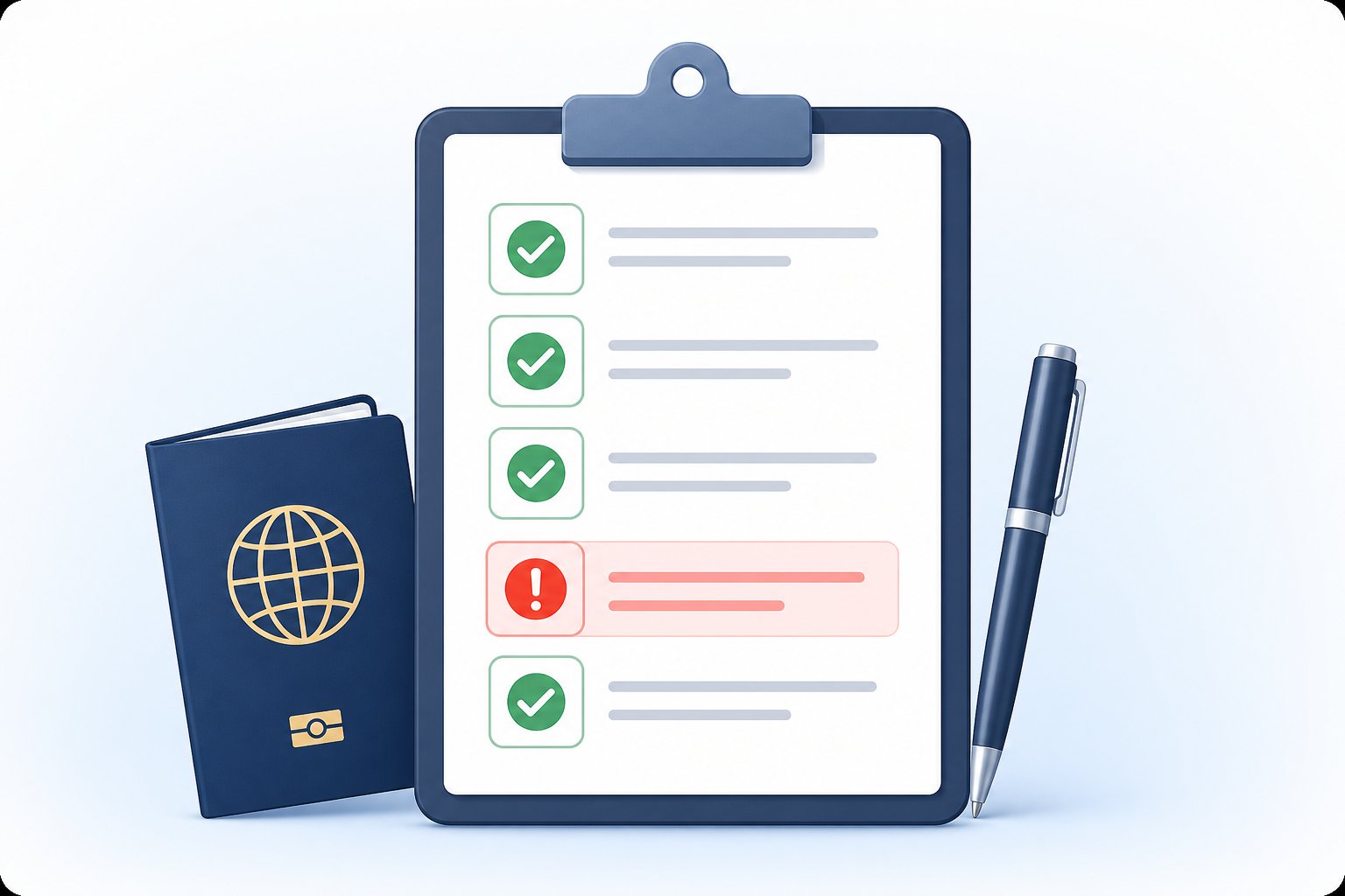 a quick checklist helps travelers verify their passport name is entered correctly on every form
