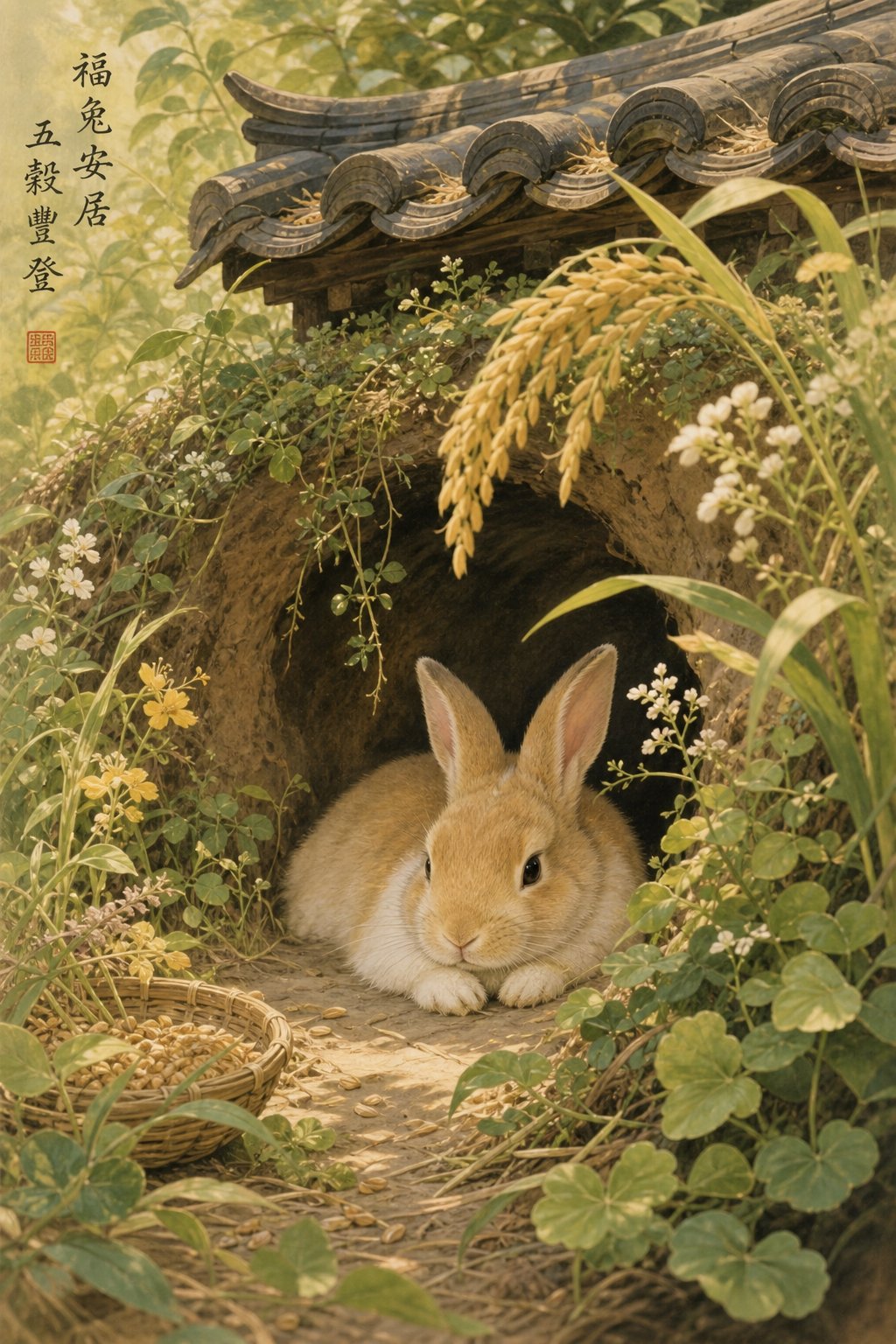 auspicious radicals for rabbit year names symbolize shelter nourishment and natural abundance