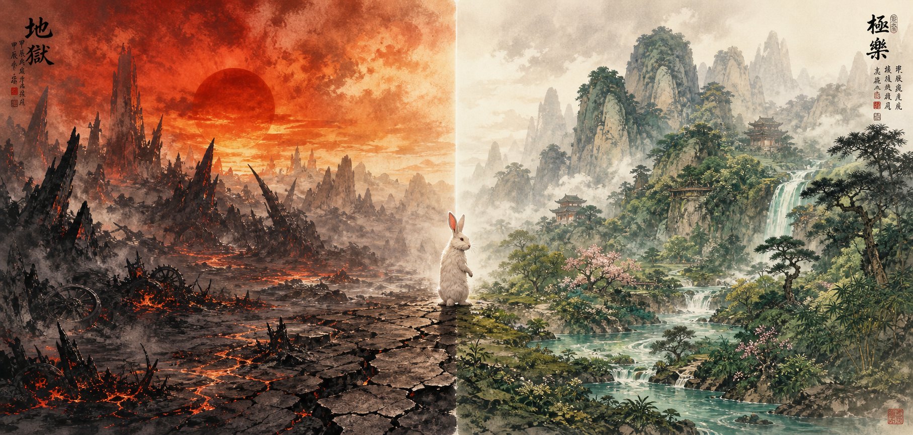 contrasting unfavorable and favorable elemental environments for rabbit zodiac character selection