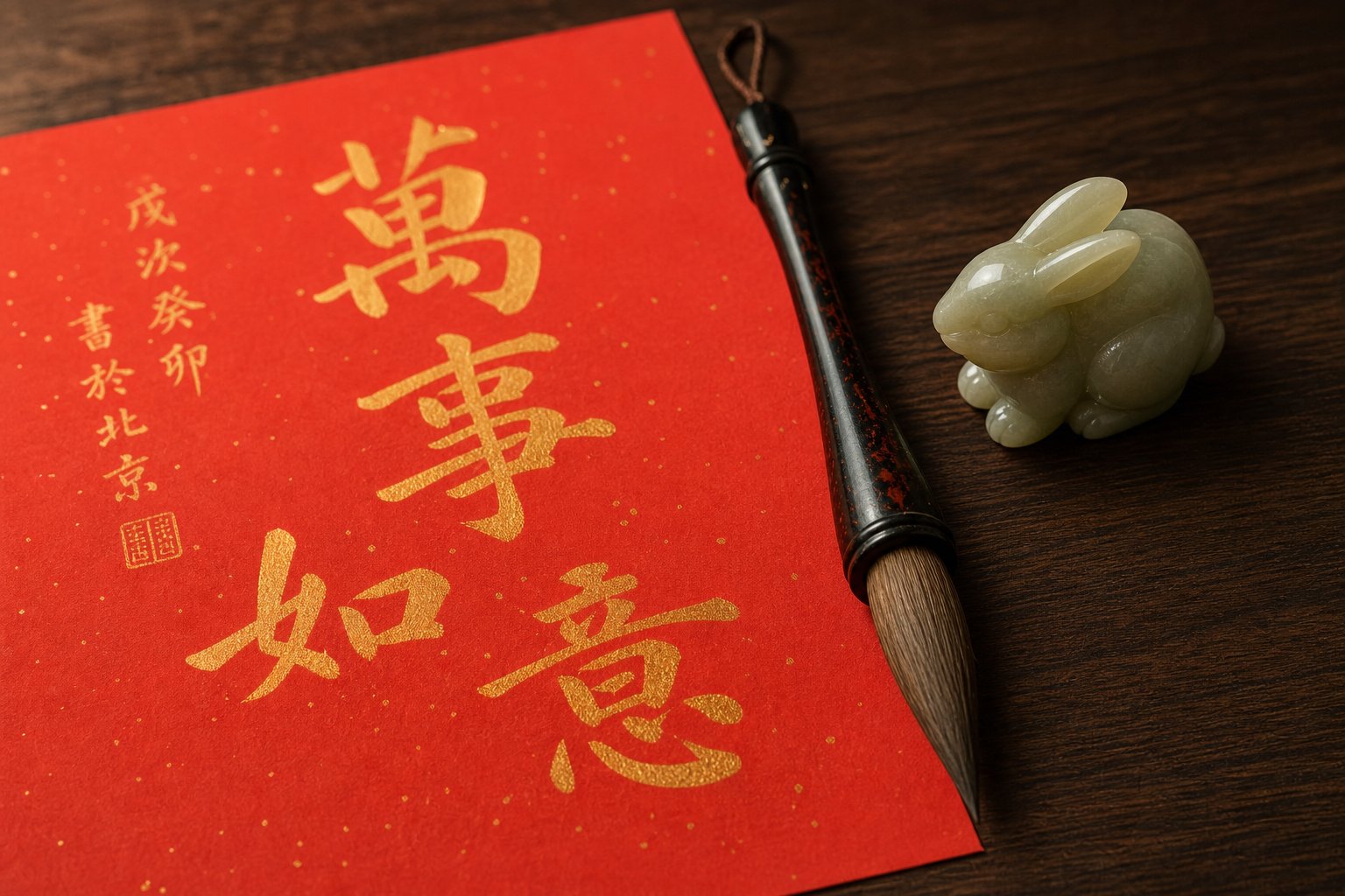 Lucky Chinese Characters For Year Of The Rabbit: From Ink To Fortune