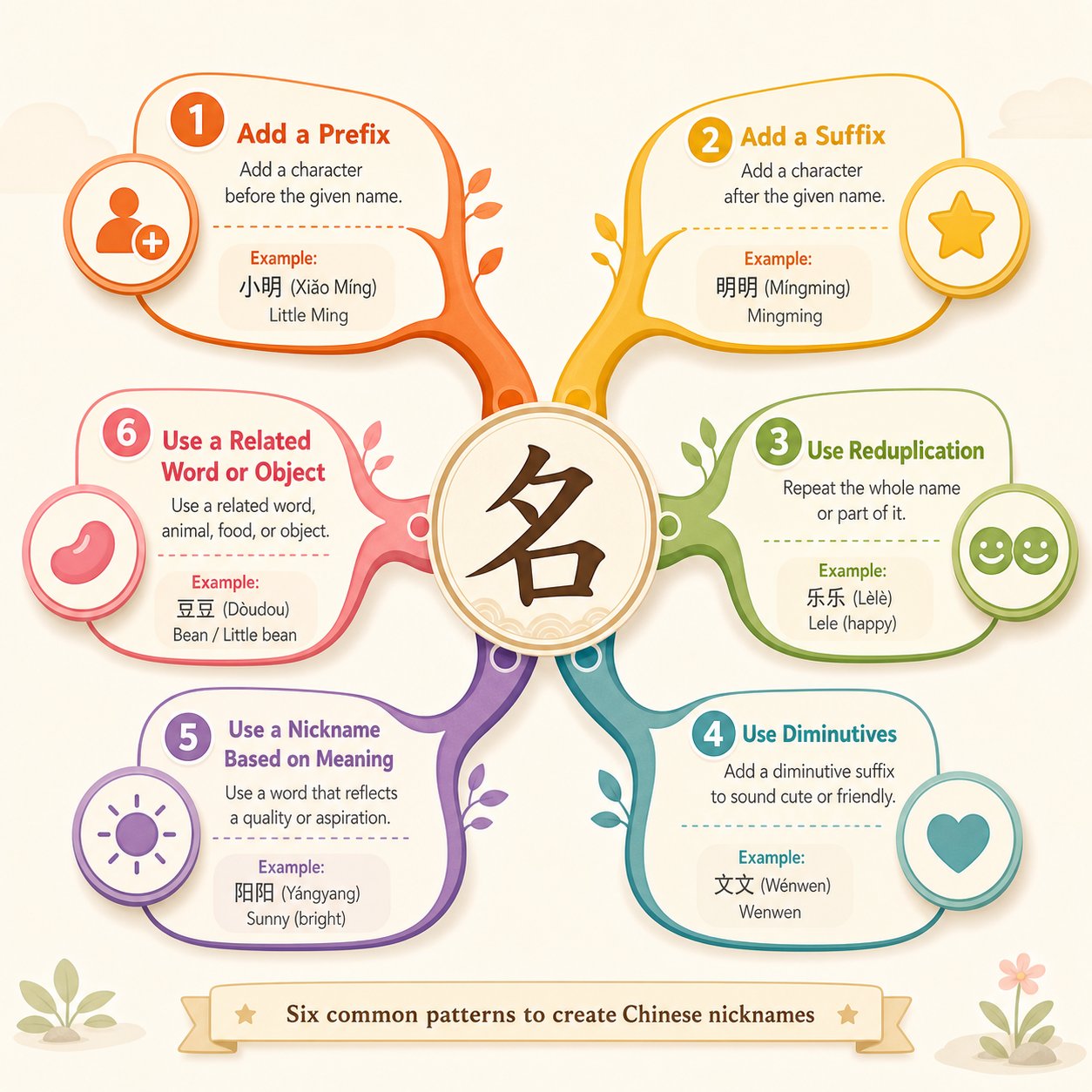 six major chinese nickname formation patterns branch from reduplication to trait based creativity
