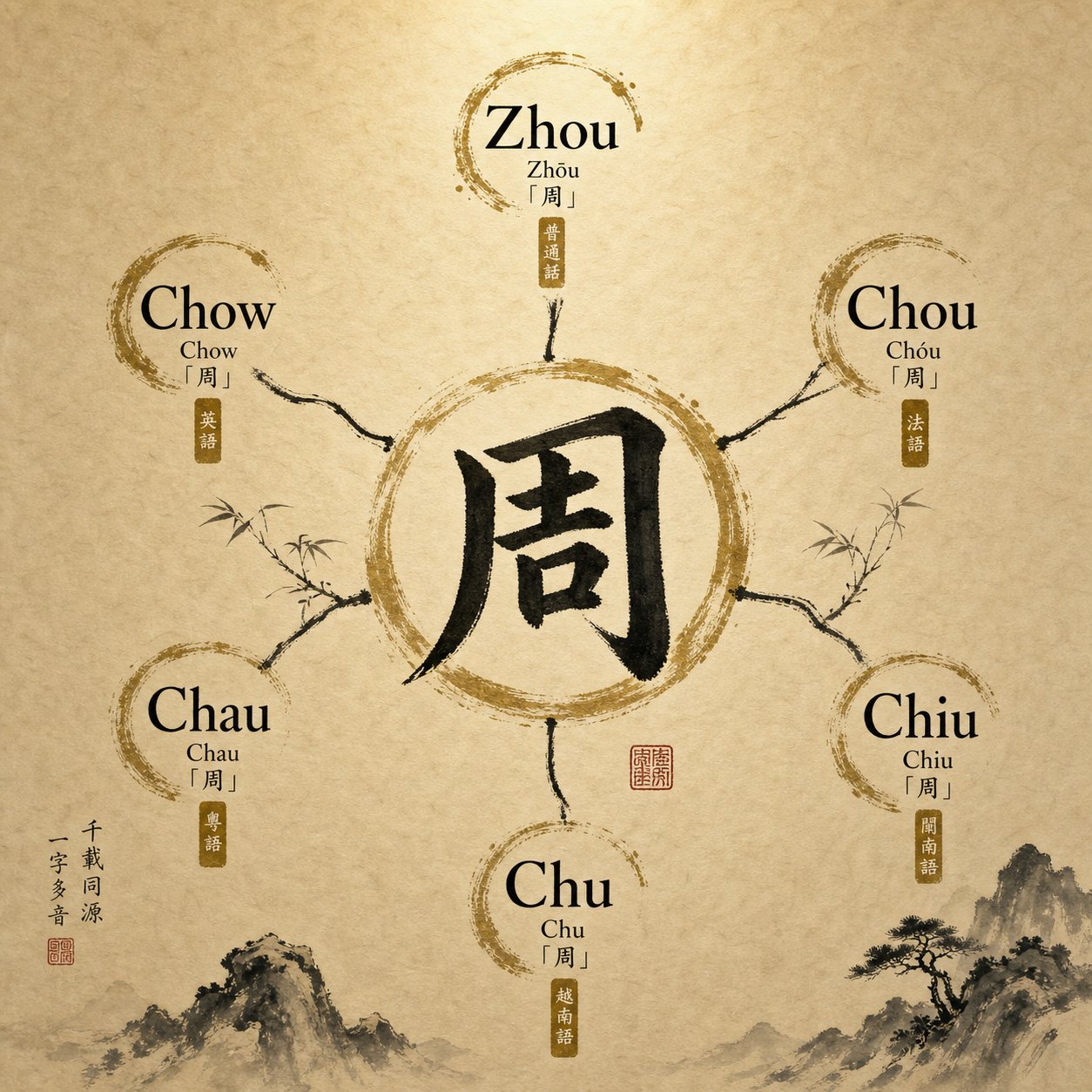 Zhou vs Chow Surname: What Your Spelling Reveals About You
