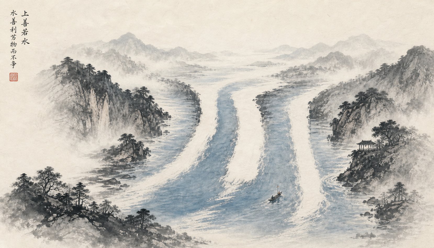 Three Strokes, Deep Roots: River Chinese Character Meaning