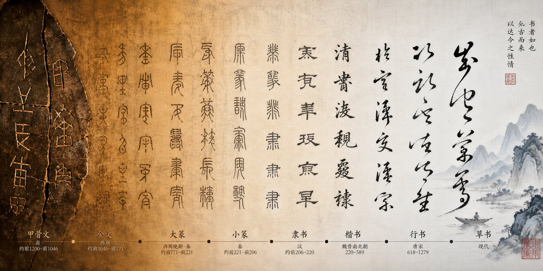 the chinese character for rabbit evolved from pictographic carvings into the modern form over three thousand years