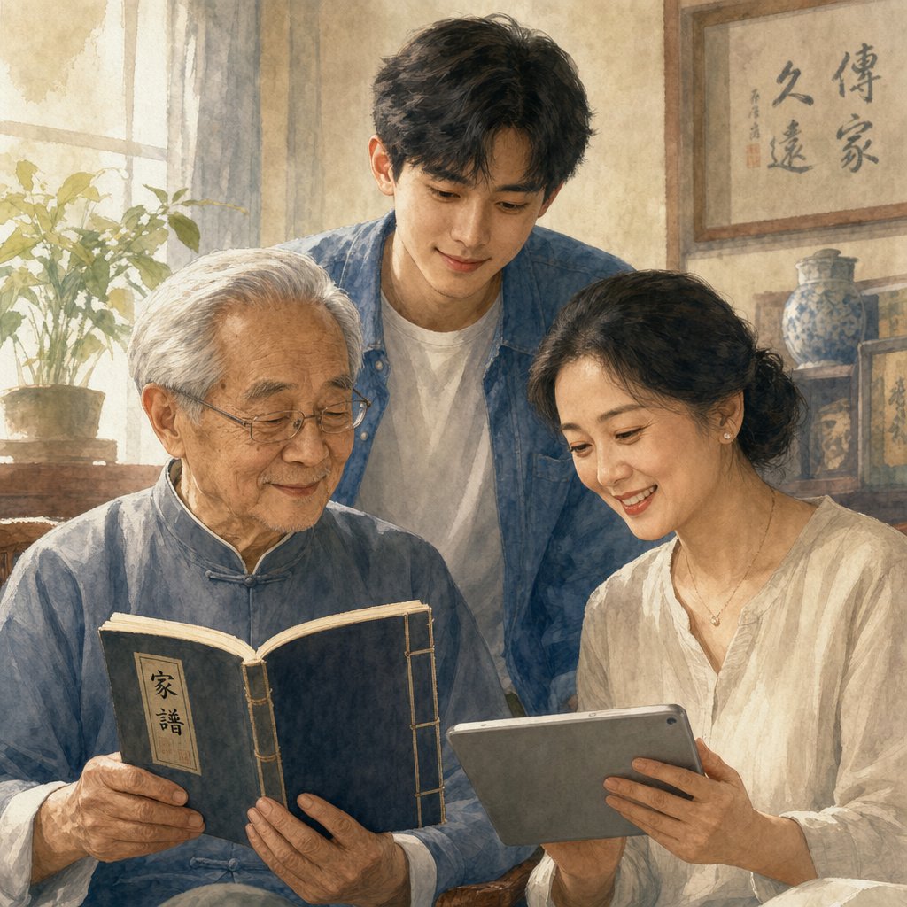 three generations reflecting different relationships with chinese naming traditions and personality beliefs
