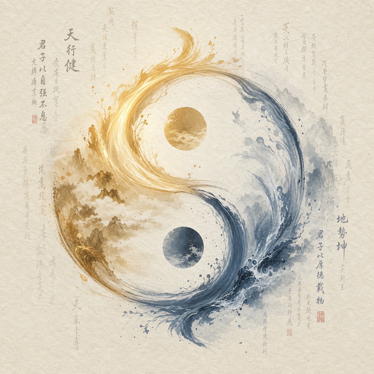 yin and yang polarities in name selection create internal rhythm through contrasting tonal and meaning energies