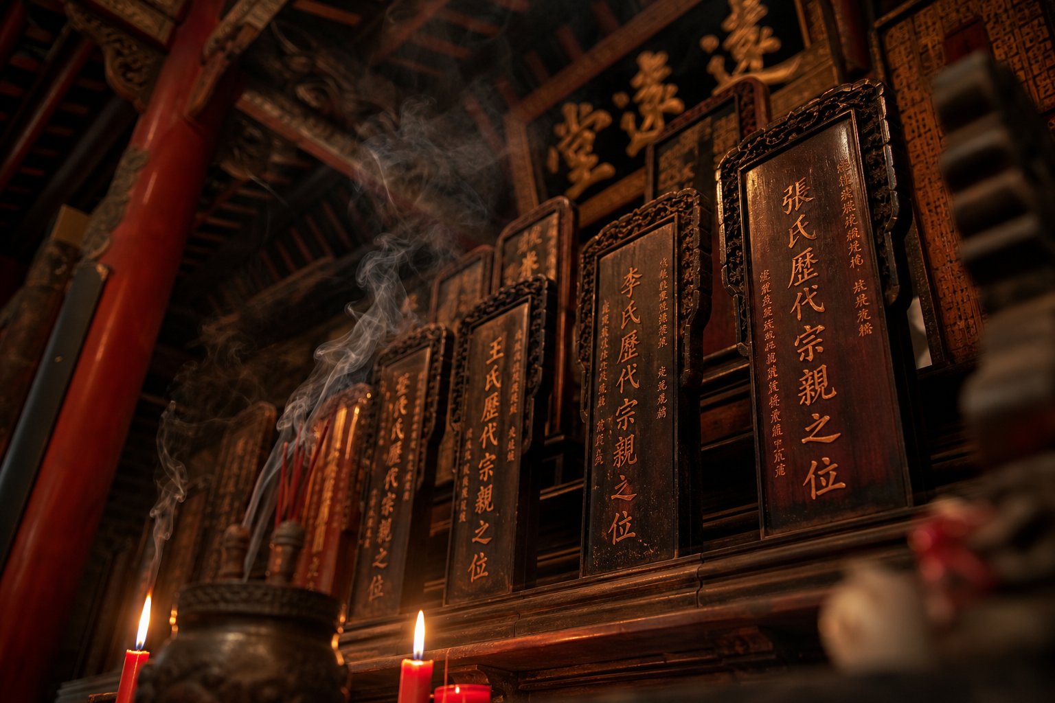 ancestral halls preserved clan surnames across generations reinforcing the permanence of birth identity in chinese culture