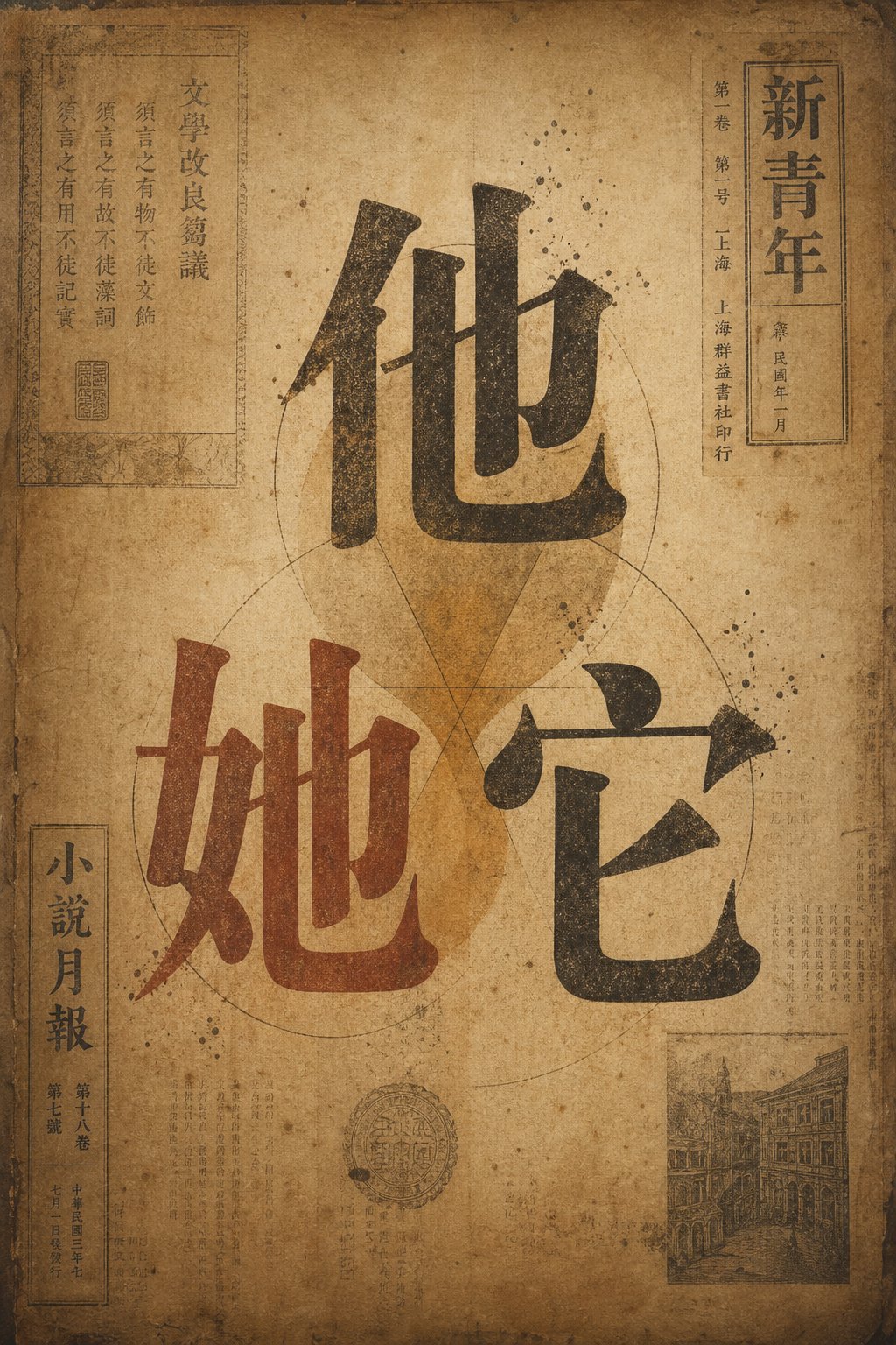 chinese gendered pronouns share identical pronunciation but differ only in their written radicals