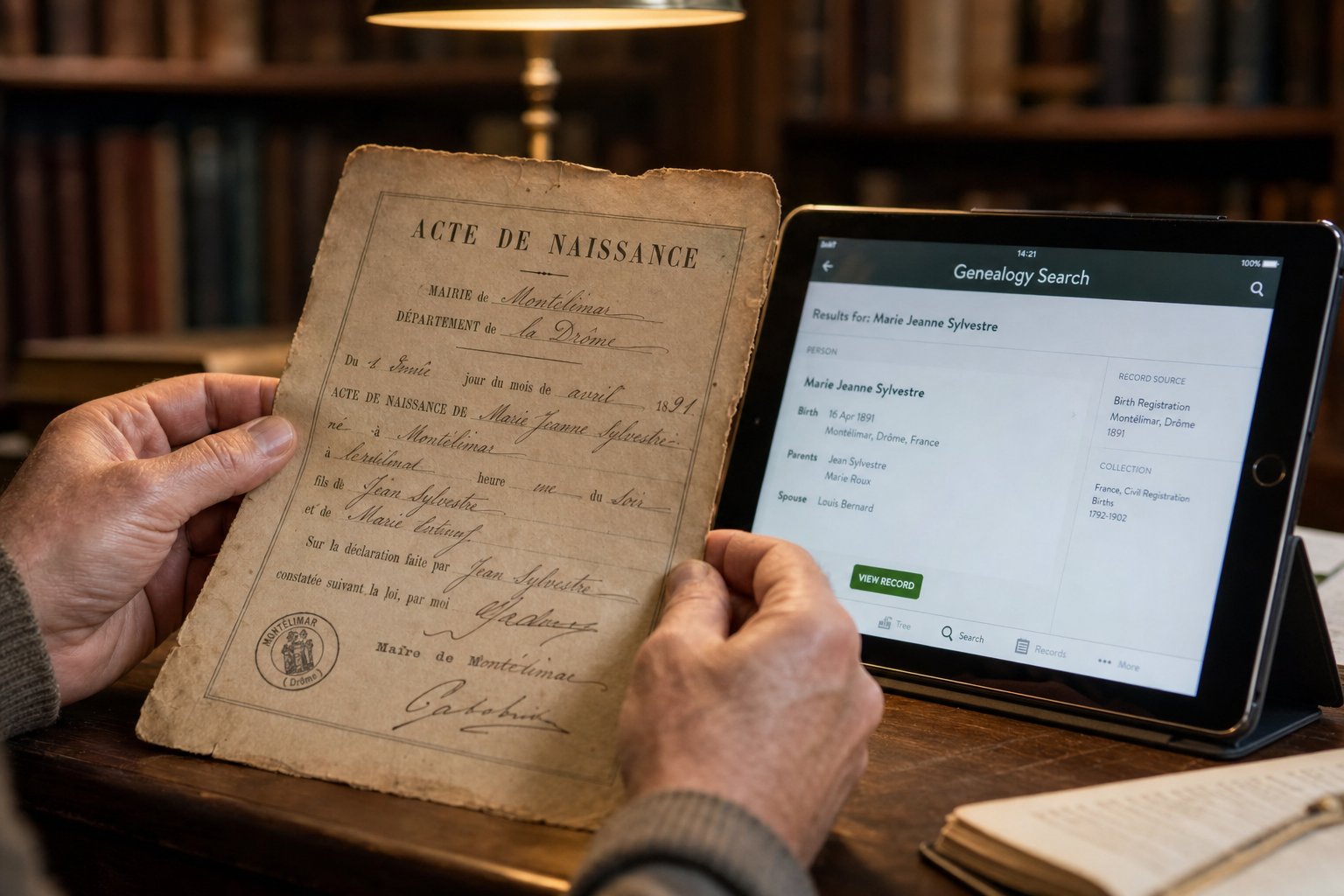 combining old family documents with modern genealogy databases helps confirm which chinese character your surname represents