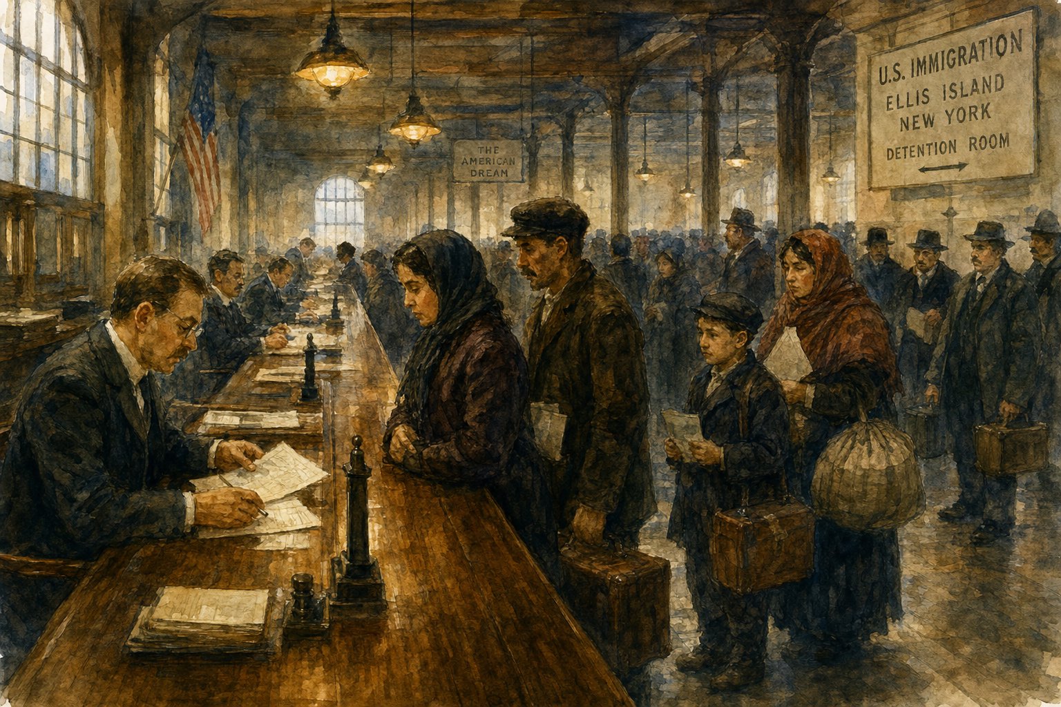 historical immigration processing where clerks recorded chinese names by ear
