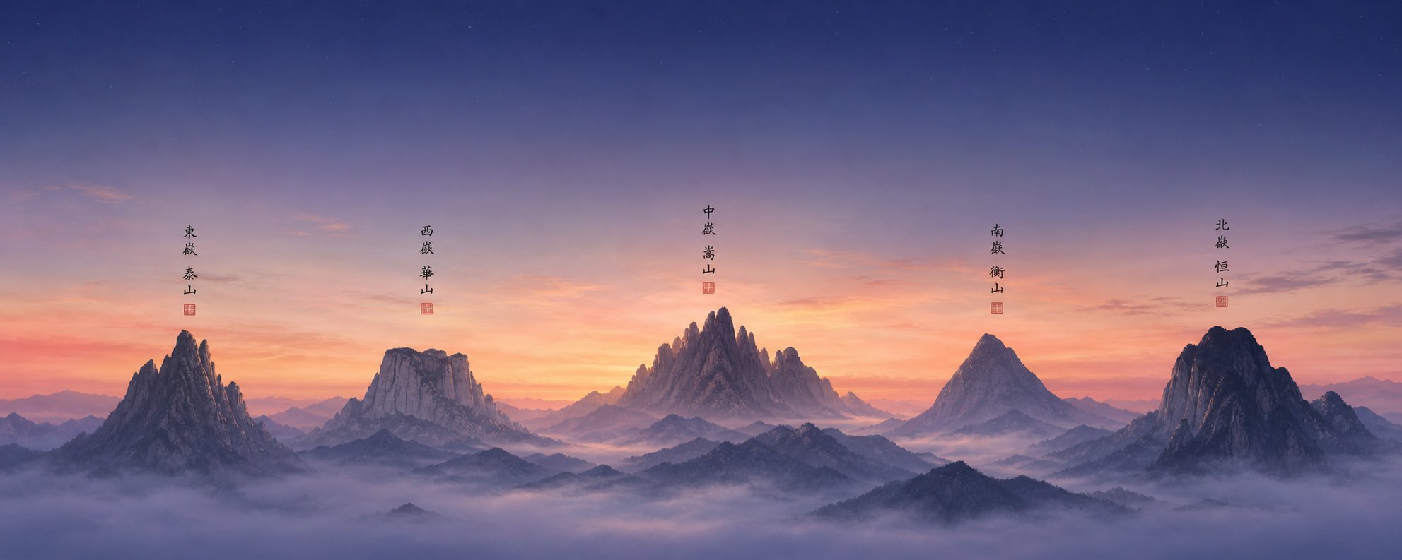 the five sacred mountains of china each carrying distinct symbolic meaning that has shaped naming traditions for millennia